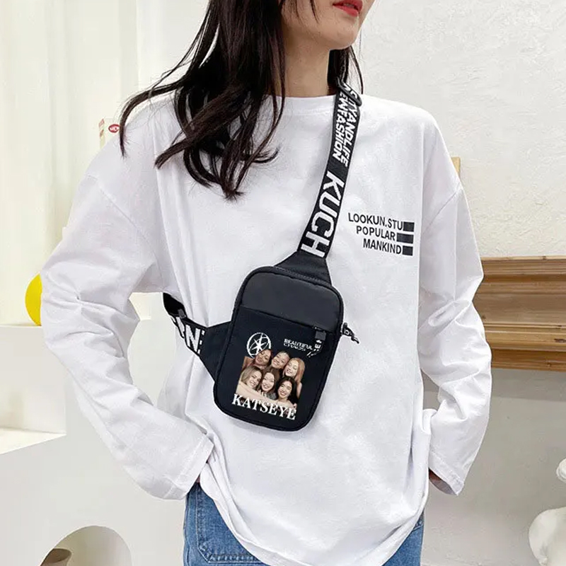 Travel Accessories Cute - 패션 K POP K-KATSEYE 여성용 숄더백