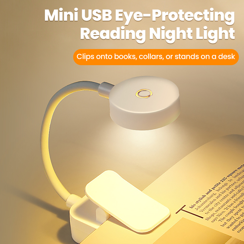 Travel Reading Accessories - 배터리로 작동하는 LED 북라이트 클립형 독서등,