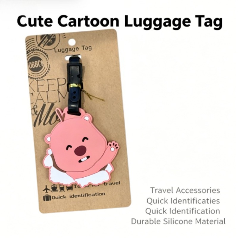 Travel Accessories Girly - 귀여운 포로로 루피 비버 러기지 태그,