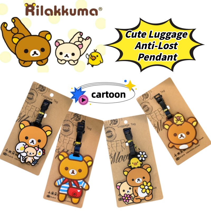Travel Accessories Cute - 리라쿠마 크리에이티브 맞춤형 러기지 태그 분실
