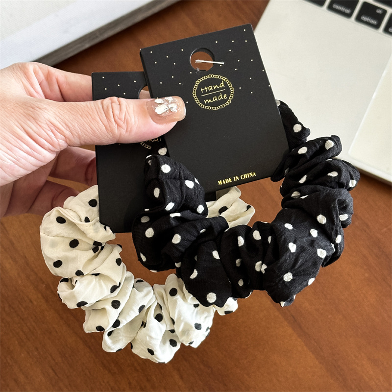 Travel Accessories Gifts For Women - 11cm/14cm 도트 헝겊 Scrunchies 여자 여자