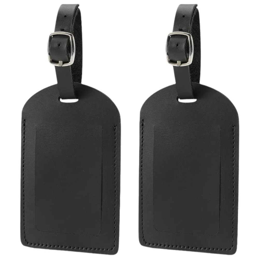 Luggage Tag Leather - 여성용/남성용 PU 가죽 여행용 수하물 태그,