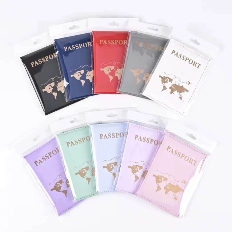 Travel Accessories Gifts For Women - 패션 여권 보호 커버 세계 패턴