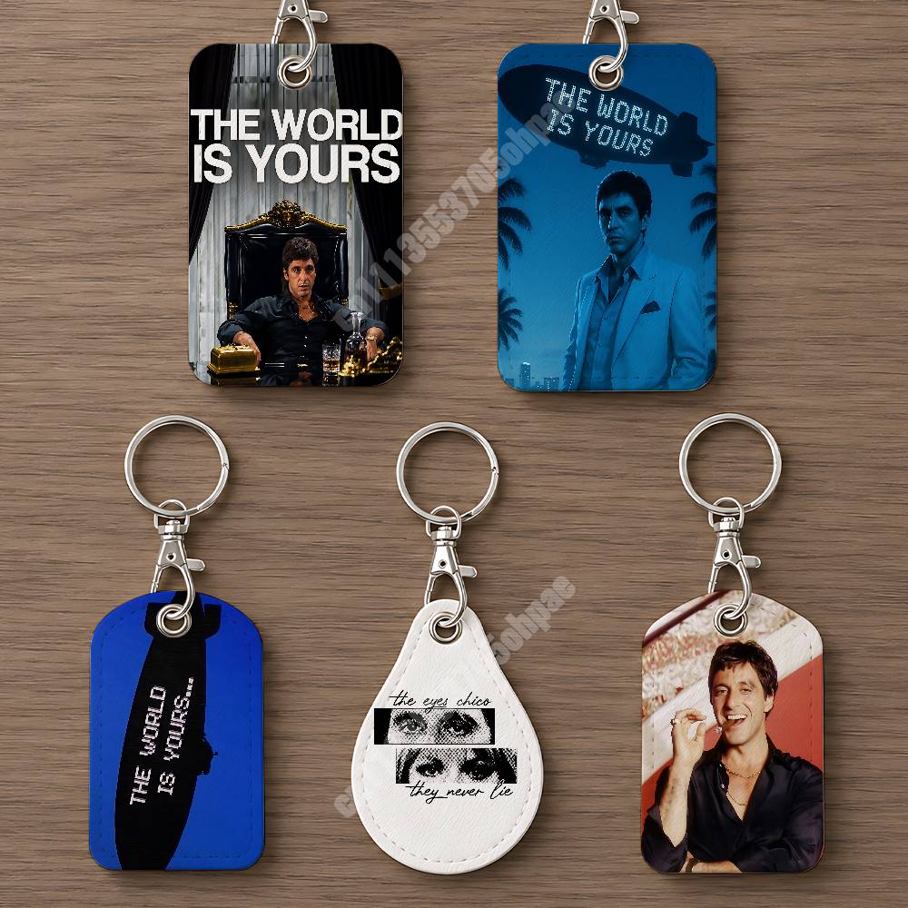 Luggage Tag Leather - 세상은 당신의 것입니다 T-Tony M-Montana 에어태그