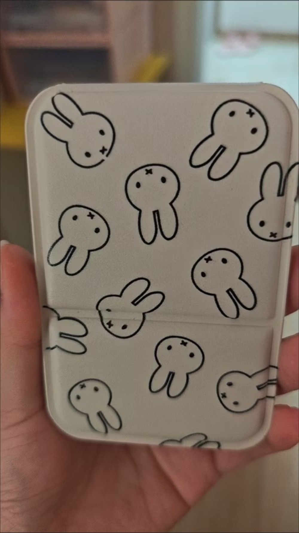 미피 토끼 패턴 컴팩트 거울 PU 가죽 접이식 양면 화 - Travel Accessories Girly 리뷰 및 가격