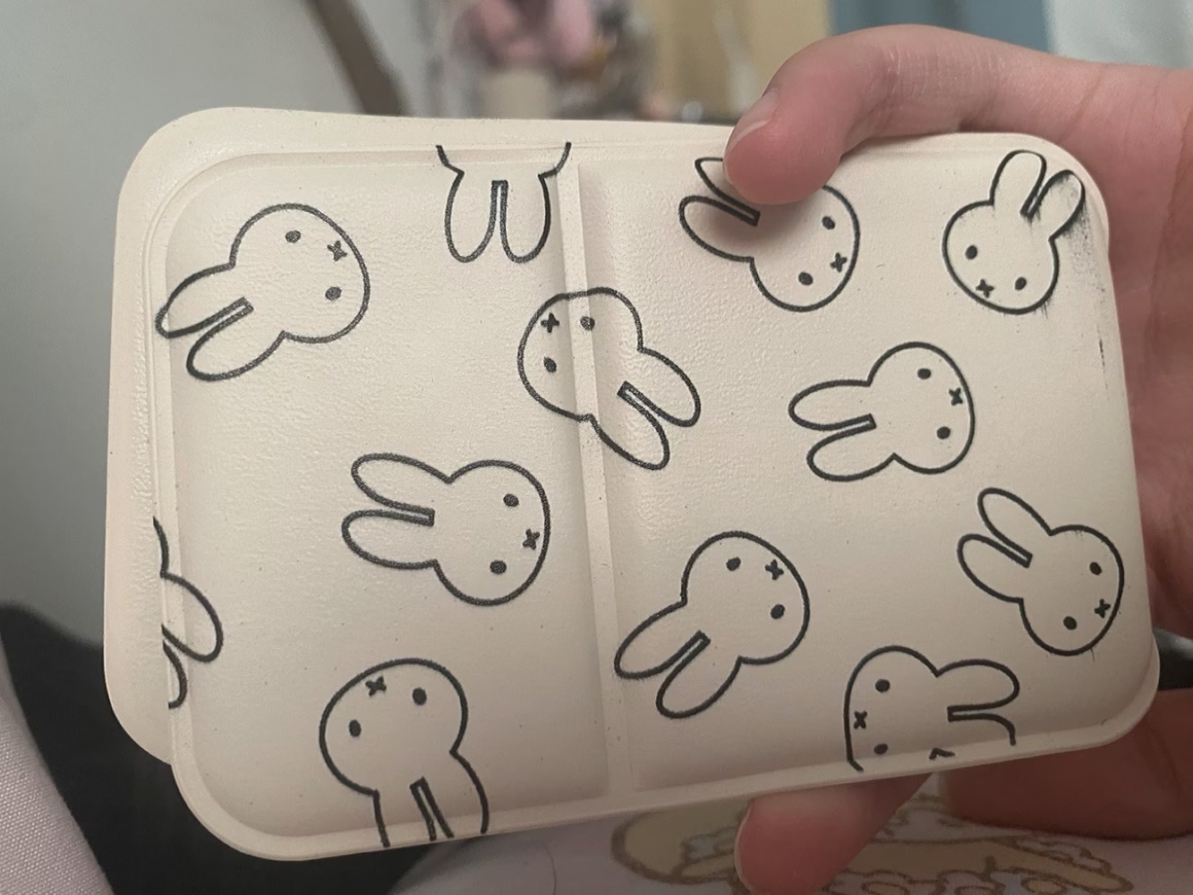 미피 토끼 패턴 컴팩트 거울 PU 가죽 접이식 양면 화 - Travel Accessories Girly 리뷰 및 가격