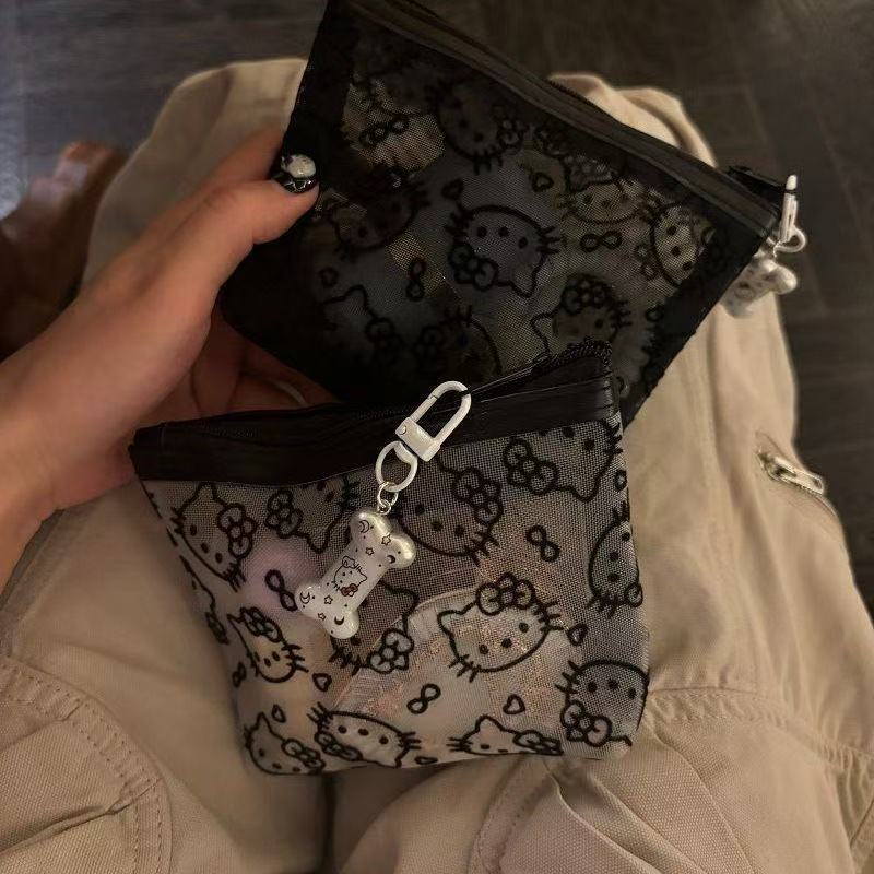 2026 새로운 산리오 헬로 키티 메쉬 소재 보관 가방 - Travel Accessories Cute 리뷰 및 가격