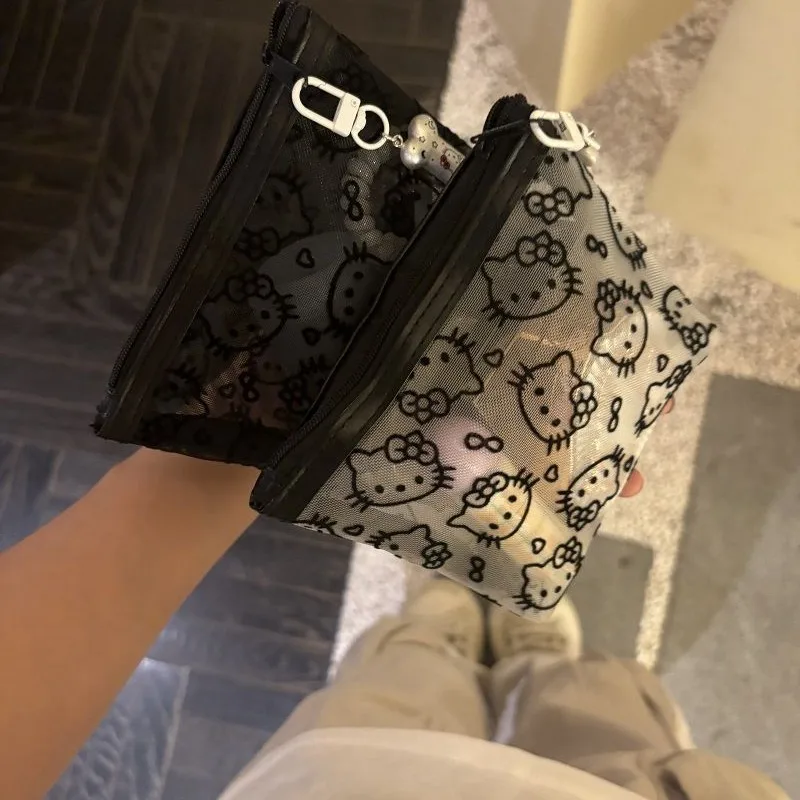 2026 새로운 산리오 헬로 키티 메쉬 소재 보관 가방 - Travel Accessories Cute 리뷰 및 가격