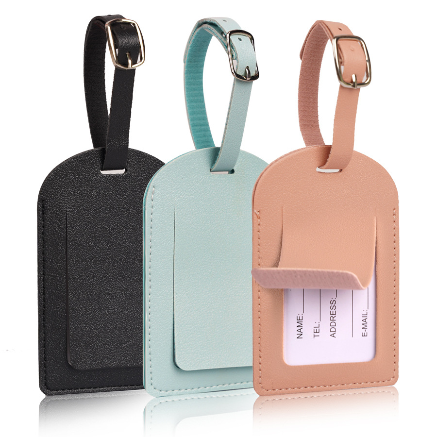 여성 남성 수하물 태그 PU 가죽 여행용품 여행 가방  - Luggage Tag Leather 리뷰 및 가격