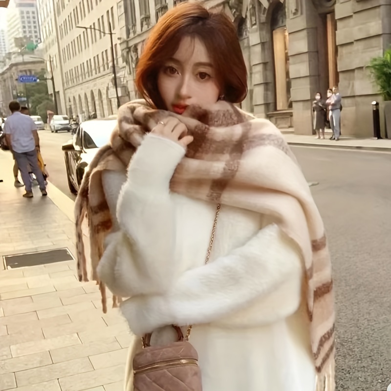 여성용 클래식 플래드 스카프 - 일본 디자인에서 영감을 - Travel Accessories Unisex 리뷰 및 가격