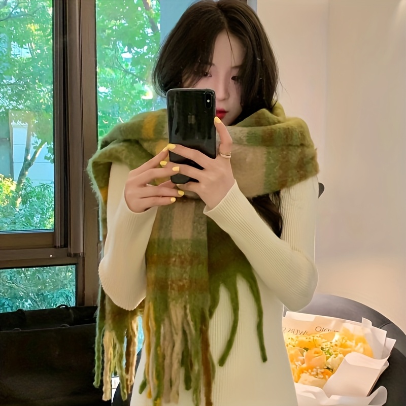 여성용 클래식 플래드 스카프 - 일본 디자인에서 영감을 - Travel Accessories Unisex 리뷰 및 가격