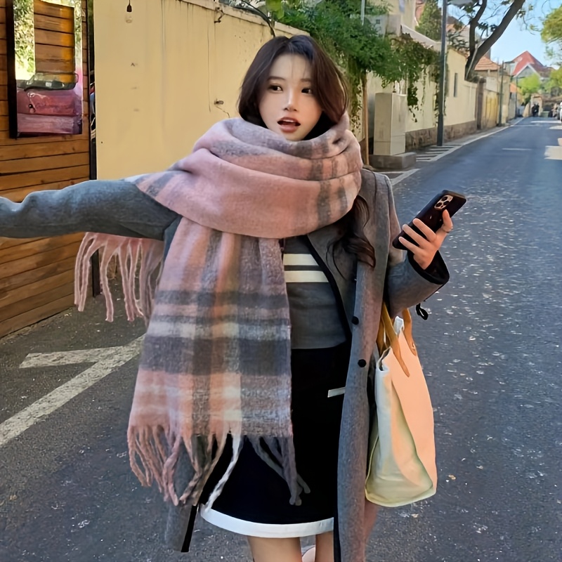 여성용 클래식 플래드 스카프 - 일본 디자인에서 영감을 - Travel Accessories Unisex 리뷰 및 가격