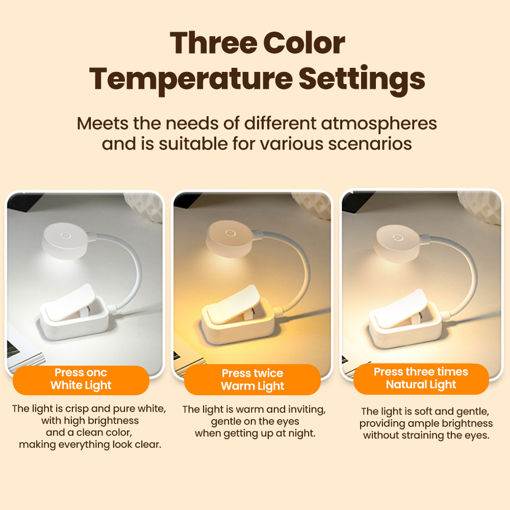배터리로 작동하는 LED 북라이트 클립형 독서등, 3가 - Travel Reading Accessories 리뷰 및 가격