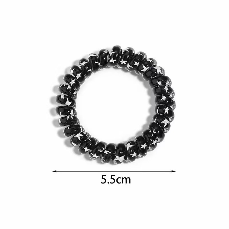 5개/세트 여성 패션 전화선 탄성 헤어밴드 화려한 별  - Travel Accessories Gifts For Women 리뷰 및 가격