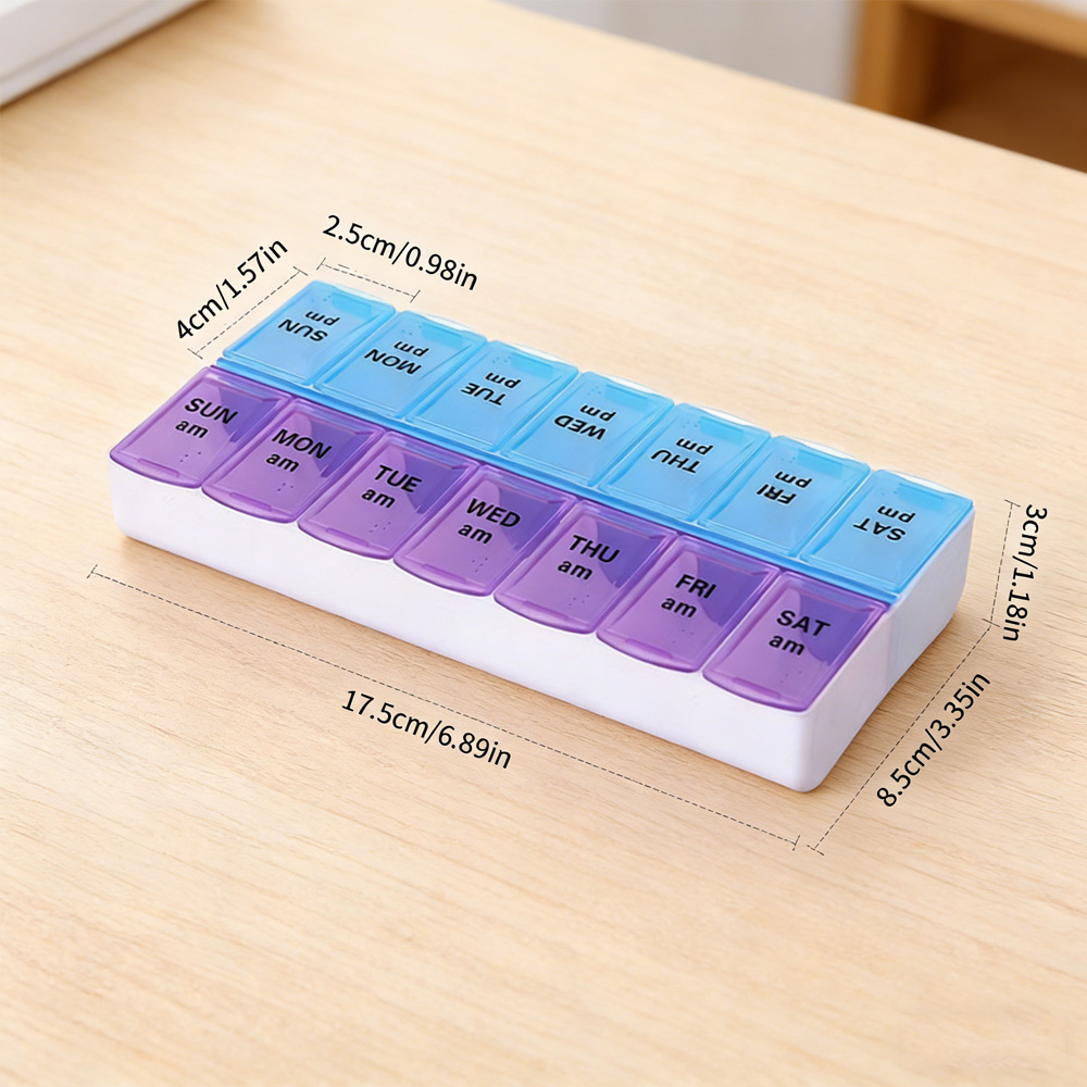 14개의 칸막이가 있는 독립형 알약 케이스 휴대용 약통 - Travel Accessories 리뷰 및 가격