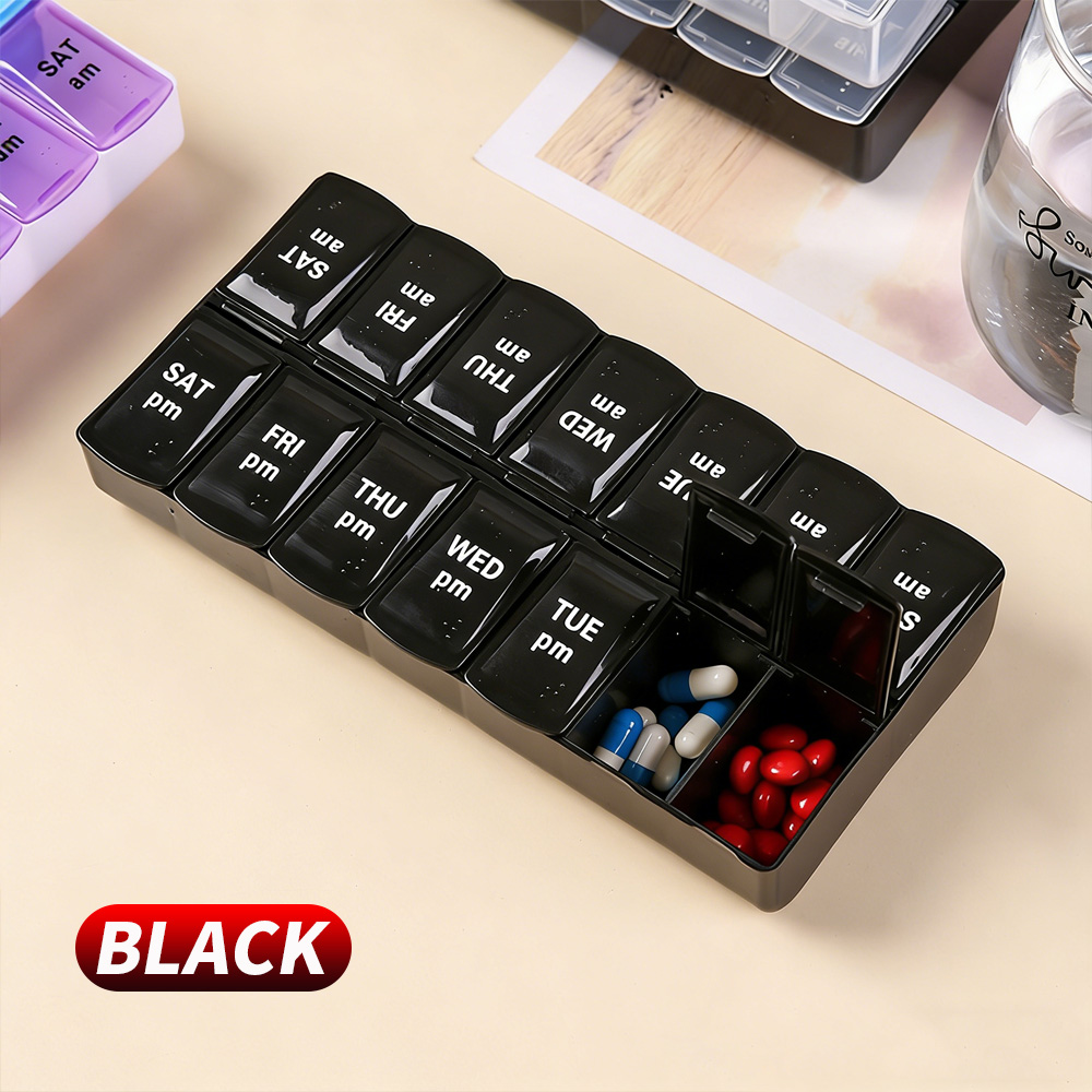 14개의 칸막이가 있는 독립형 알약 케이스 휴대용 약통 - Travel Accessories 리뷰 및 가격