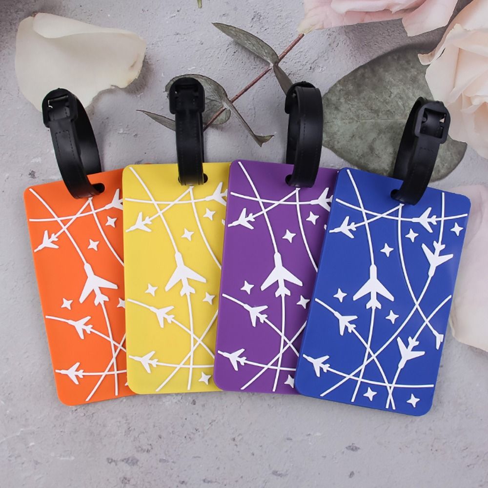 실리콘 접착제 가방 ID 주소 홀더 수하물 탑승 태그  - Travel Accessories Name 리뷰 및 가격