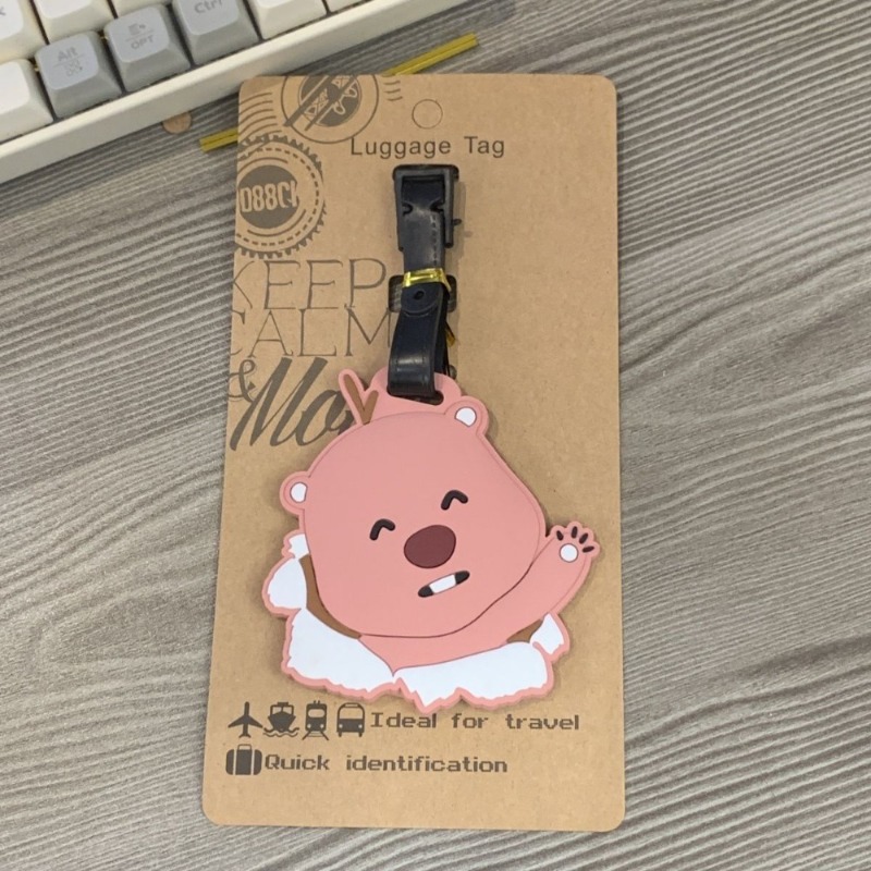 귀여운 포로로 루피 비버 러기지 태그, 귀여운 인스타  - Travel Accessories Girly 리뷰 및 가격