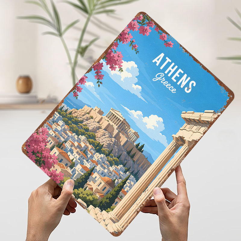 아테네 차고 액세서리 그리스 여행 금속 포스터 팬들을  - Travel Accessories Greece 리뷰 및 가격