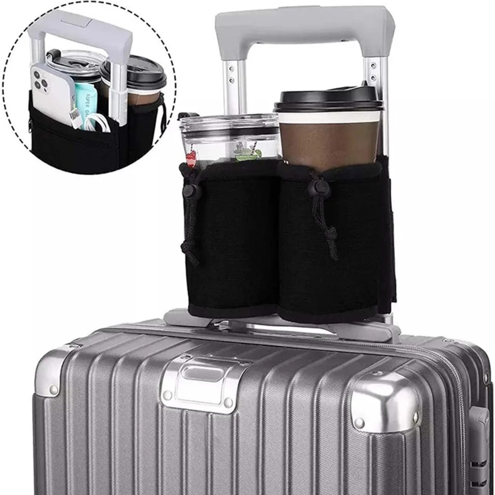 새로운 러기지 핸들 물병 홀더 가방, 듀얼 컵 보관 파 - Travel Accessories List 리뷰 및 가격