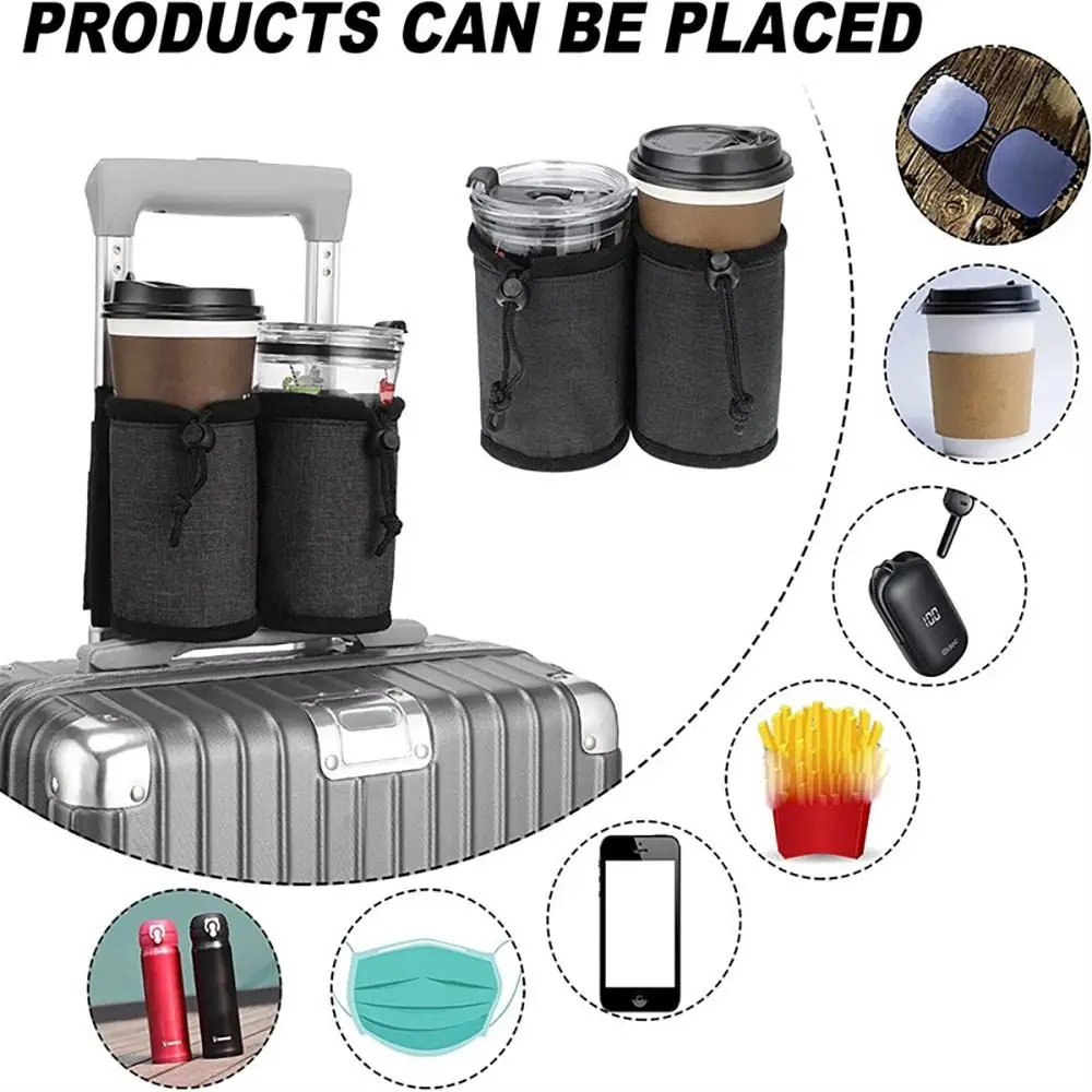 새로운 러기지 핸들 물병 홀더 가방, 듀얼 컵 보관 파 - Travel Accessories List 리뷰 및 가격
