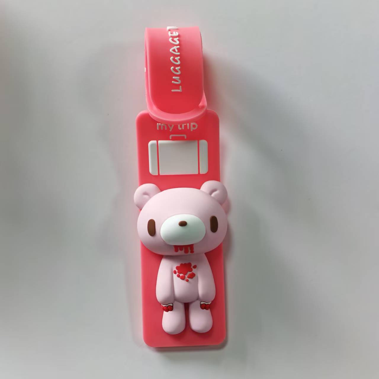 귀여운 만화 곰 실리콘 러기지 태그, 분실 방지 여행  - Travel Accessories Name 리뷰 및 가격