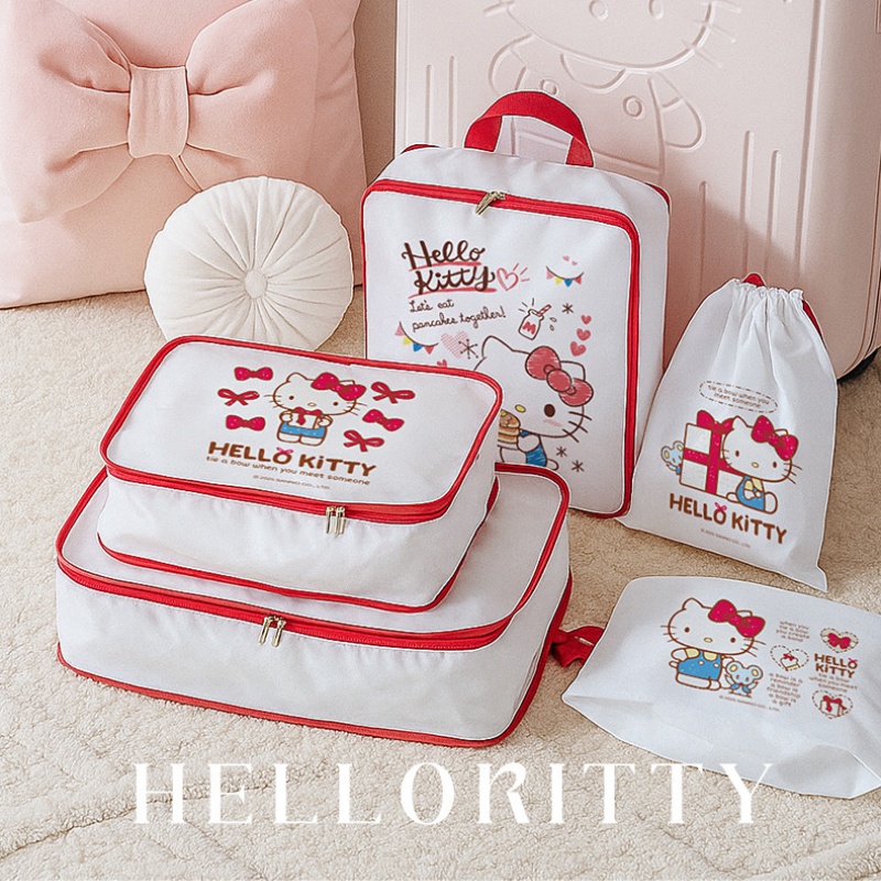 헬로 키티 보관 가방 귀여운 만화 여행 가방 포장 가방 - Travel Accessories Girly 리뷰 및 가격