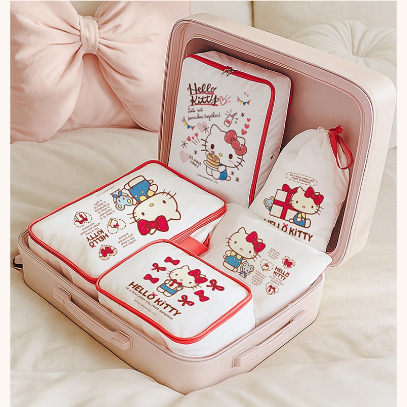 헬로 키티 보관 가방 귀여운 만화 여행 가방 포장 가방 - Travel Accessories Girly 리뷰 및 가격