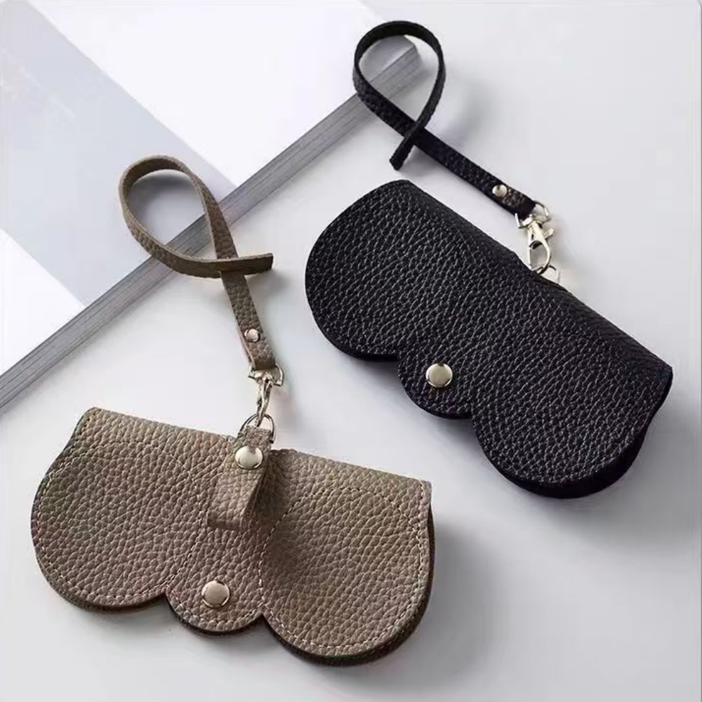 1pc 리치 엠보싱 안경 커버 귀여운 교수형 PU 가죽 - Travel Reading Accessories 리뷰 및 가격