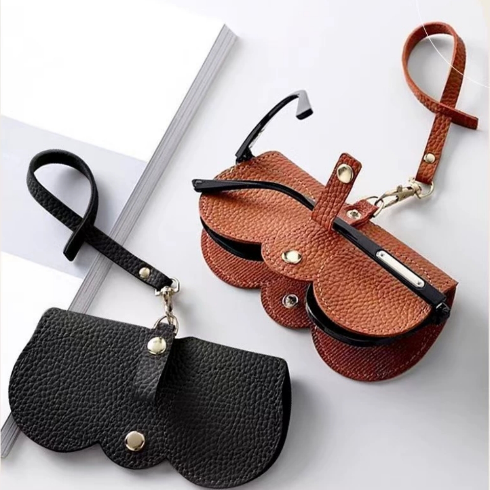 1pc 리치 엠보싱 안경 커버 귀여운 교수형 PU 가죽 - Travel Reading Accessories 리뷰 및 가격