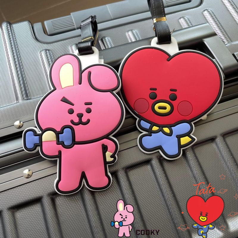 BT21 만화 귀여운 키체인 카와이 유니섹스 수하물 태 - Travel Accessories Unisex 리뷰 및 가격