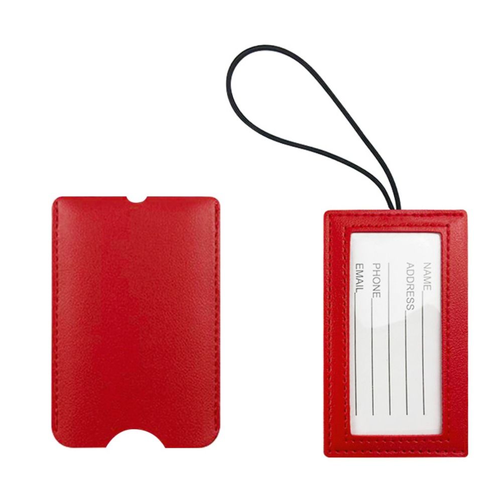 PU 가죽 풀아웃 러기지 태그 부드러운 레드 컬러 러기 - Luggage Tag Leather 리뷰 및 가격