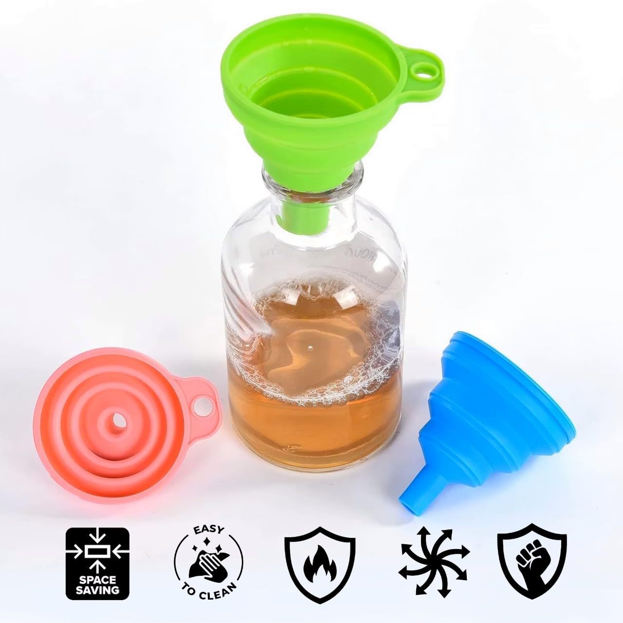 접이식 실리콘 깔때기 세트 – 주방, 물병 및 액체 이 - Water Bottle Collapsible 리뷰 및 가격