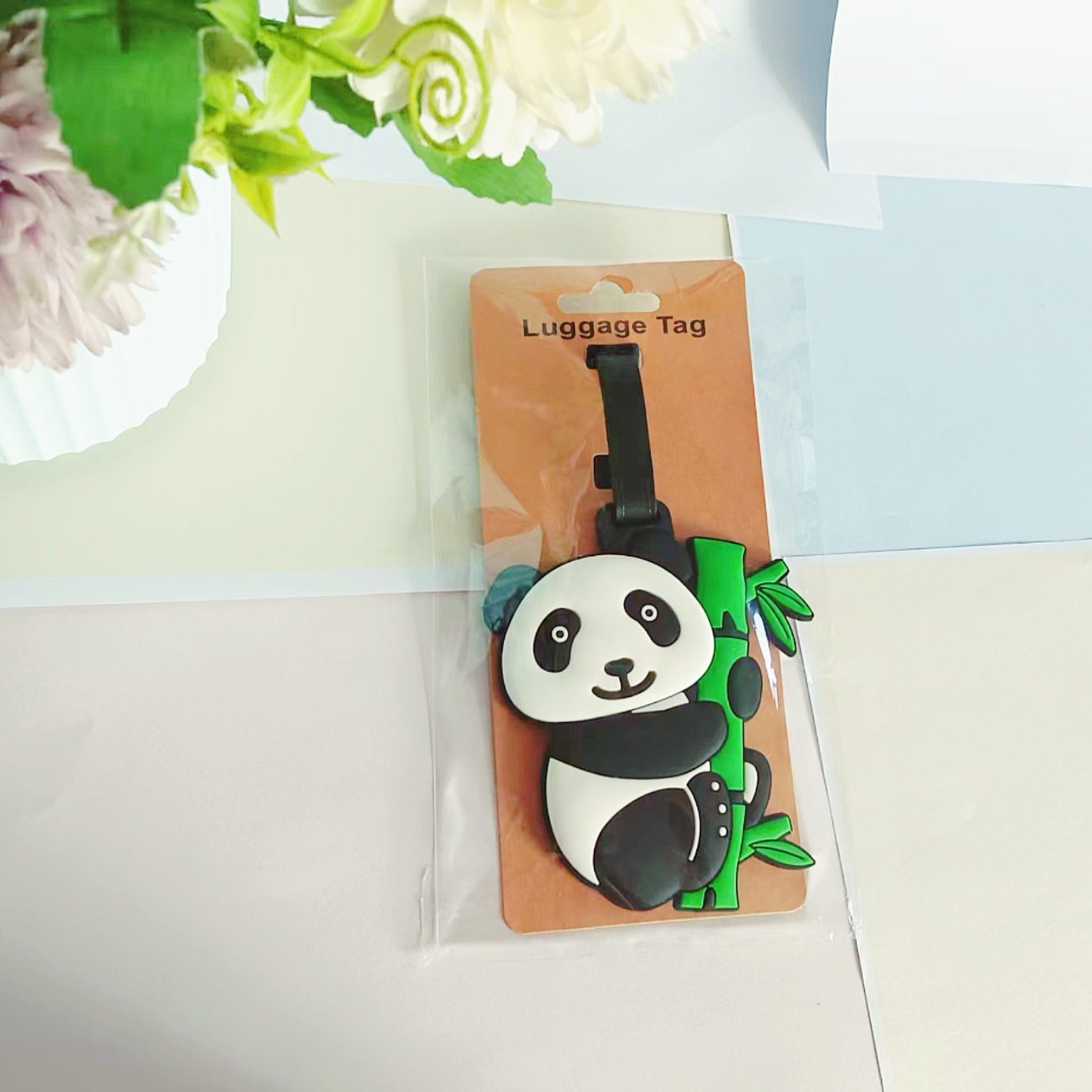 여행용품 만화 PVC 팬더 러기지 태그 여행 탑승권 수 - Travel Accessories Name 리뷰 및 가격