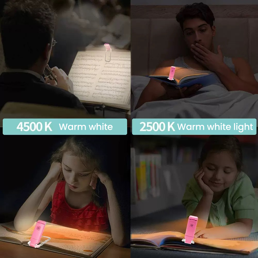휴대용 충전식 LED 클립형 책상등, 3색 조광 가능  - Travel Reading Accessories 리뷰 및 가격