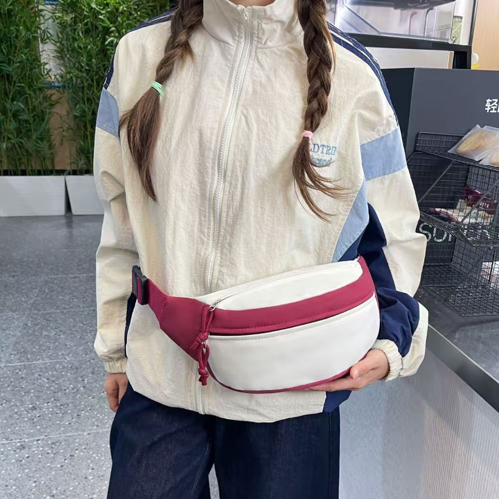 1피스 여성용 가슴 가방, 컬러 블록 캐주얼 숄더백,  - Travel Accessories In Japan 리뷰 및 가격