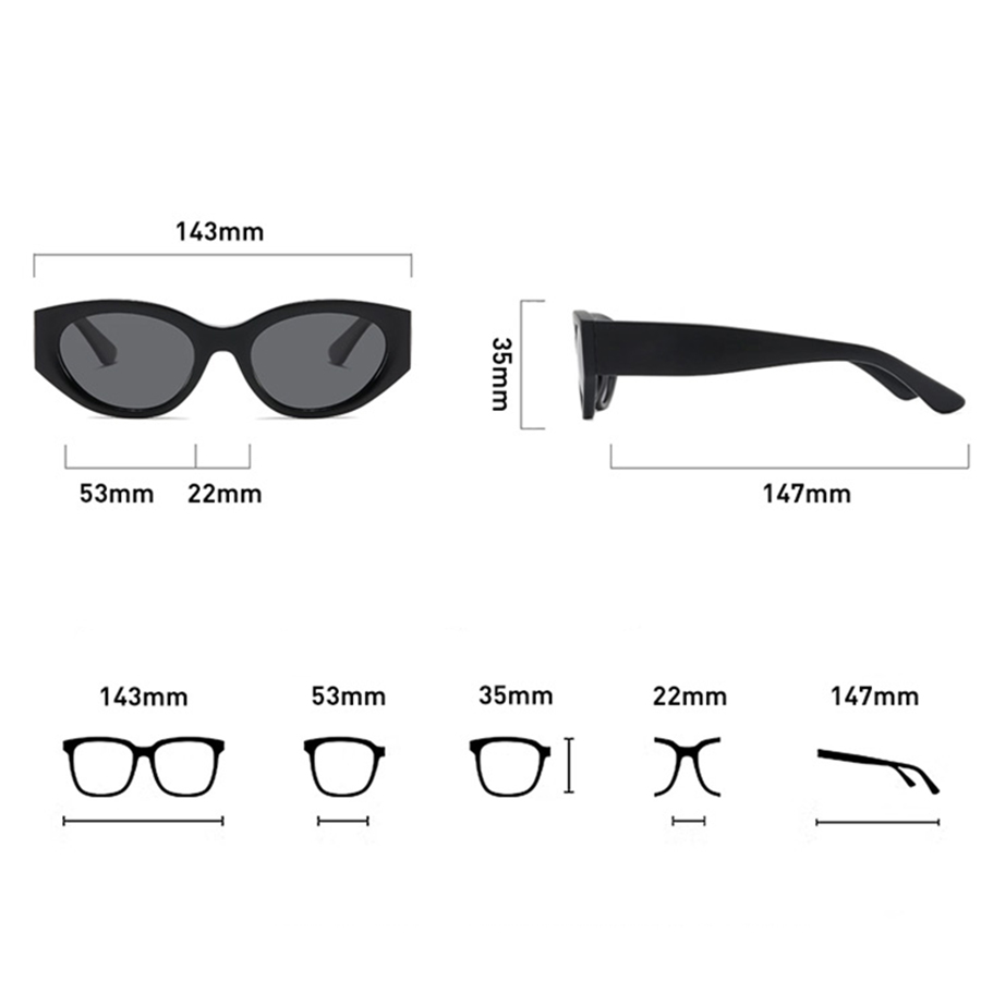 여성 남성 클래식 캣아이 편광 선글라스 고품질 프레임  - Travel Accessories Unisex 리뷰 및 가격