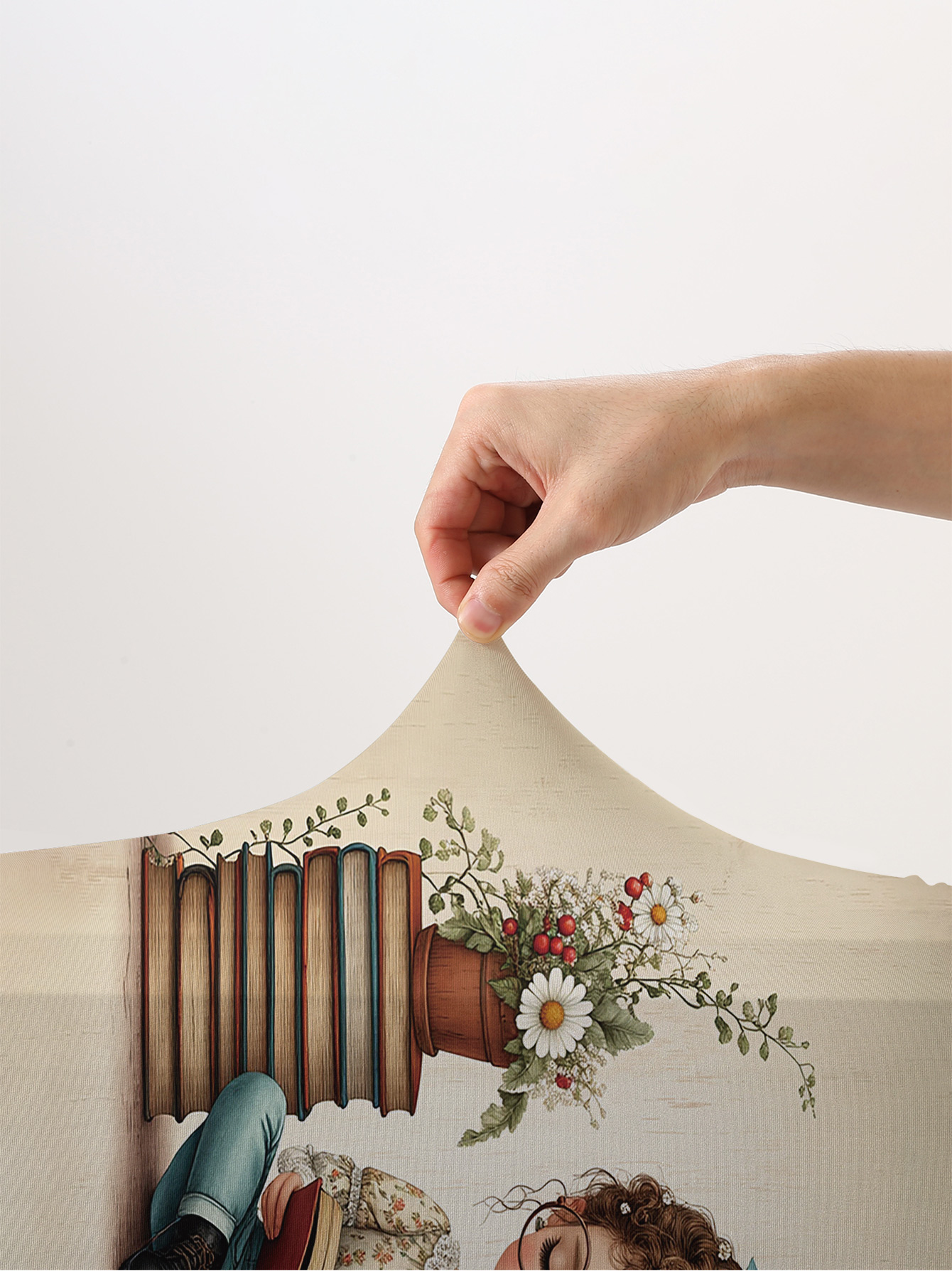Reading Girl Book 꽃무늬 수하물 보호 커 - Travel Reading Accessories 리뷰 및 가격