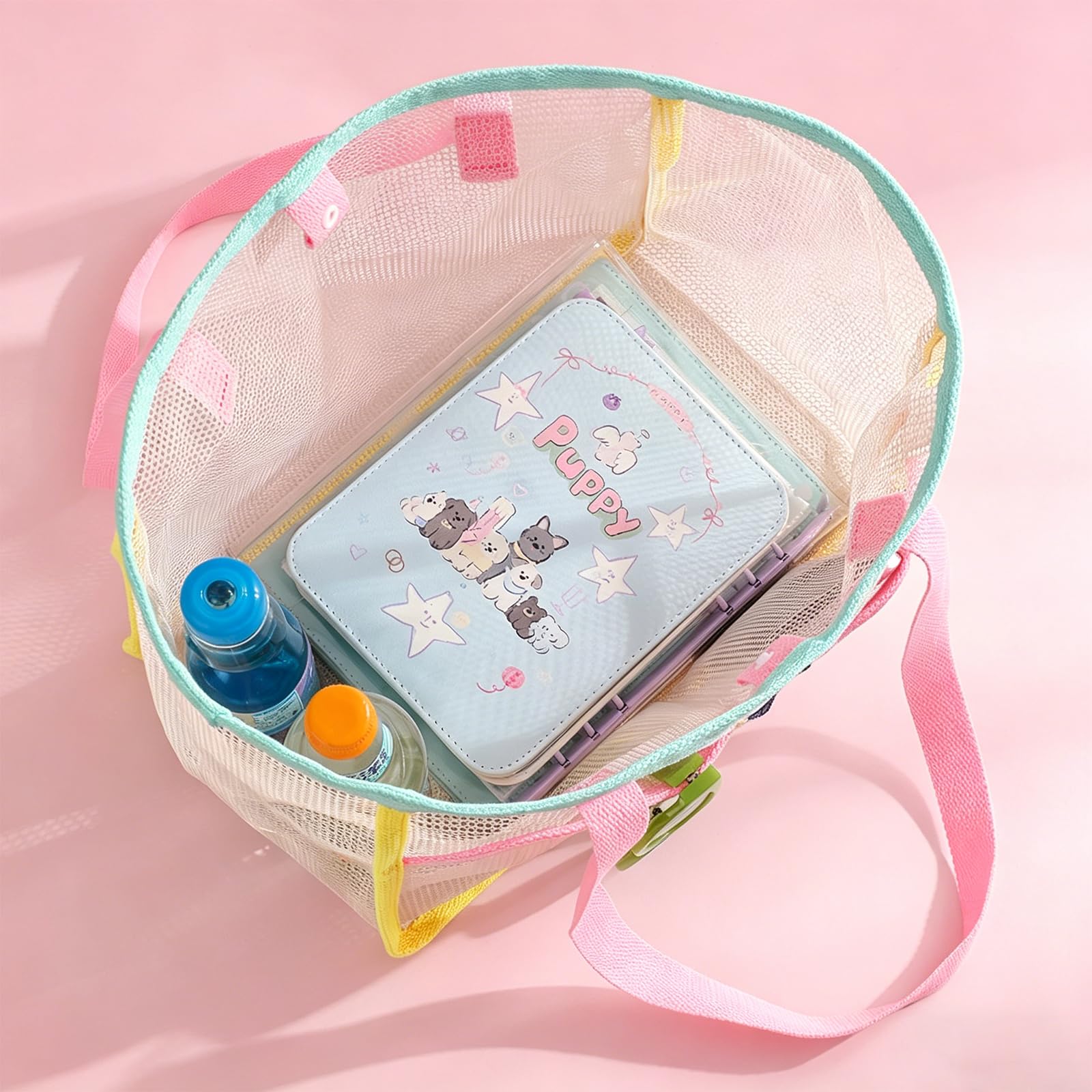 여성용 비치백, 화려한 접이식 그물망 모래 가방, 여행 - Travel Accessories 리뷰 및 가격