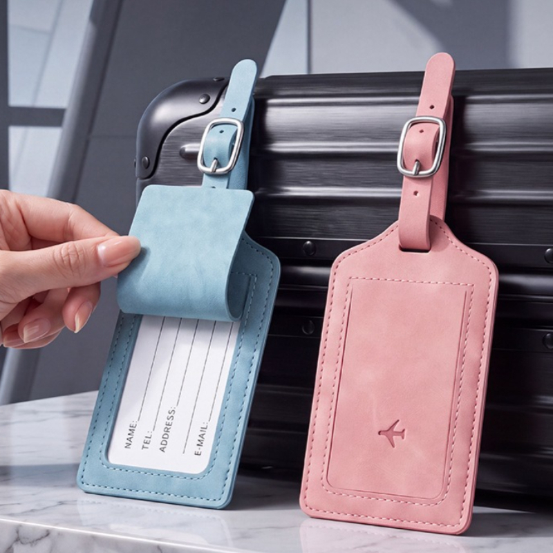1개 PU 가죽 러기지 태그 여성 남성 여행 액세서리  - Luggage Tag Leather 리뷰 및 가격