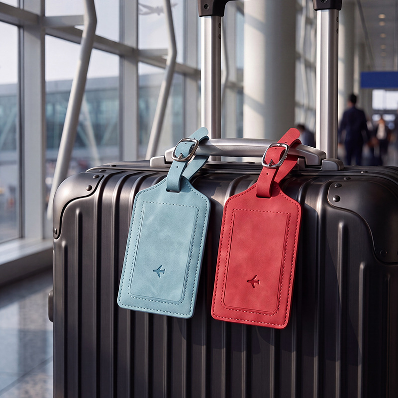 1개 PU 가죽 러기지 태그 여성 남성 여행 액세서리  - Luggage Tag Leather 리뷰 및 가격