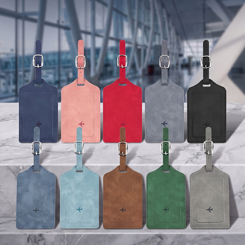 1개 PU 가죽 러기지 태그 여성 남성 여행 액세서리  - Luggage Tag Leather 리뷰 및 가격