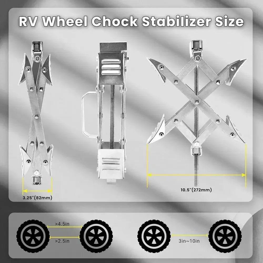 X자형 RV 휠 초크, 3.25인치~10.5인치 캠핑카 - Travel Accessories 리뷰 및 가격