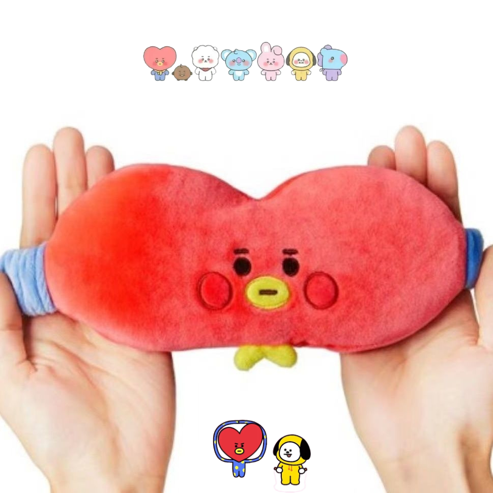 BT21 만화 귀여운 봉제인형 아이 마스크 카와이 유니 - Travel Accessories Unisex 리뷰 및 가격