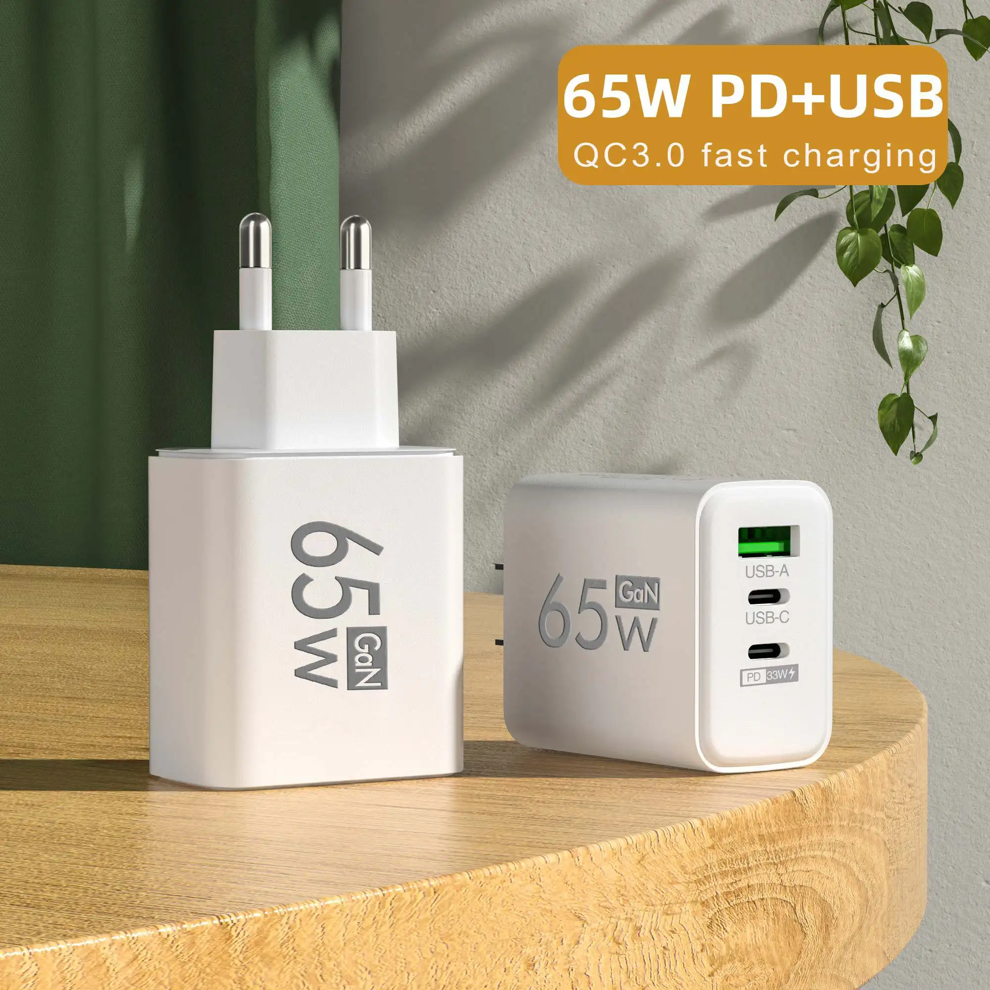 접이식 65W GaN 3포트 USB-C 벽면 충전기 i - Travel Accessories Inc 리뷰 및 가격