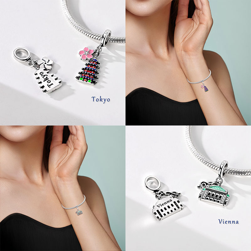 월드 랜드마크 비즈 오리지널 925 스털링 실버 비즈  - Travel Accessories Gifts For Women 리뷰 및 가격