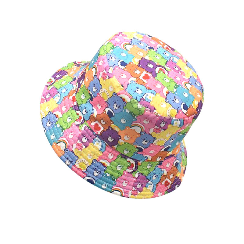 새로운 귀여운 만화 캐릭터 케어베어 낚시꾼 모자 양면  - Travel Accessories Cute 리뷰 및 가격