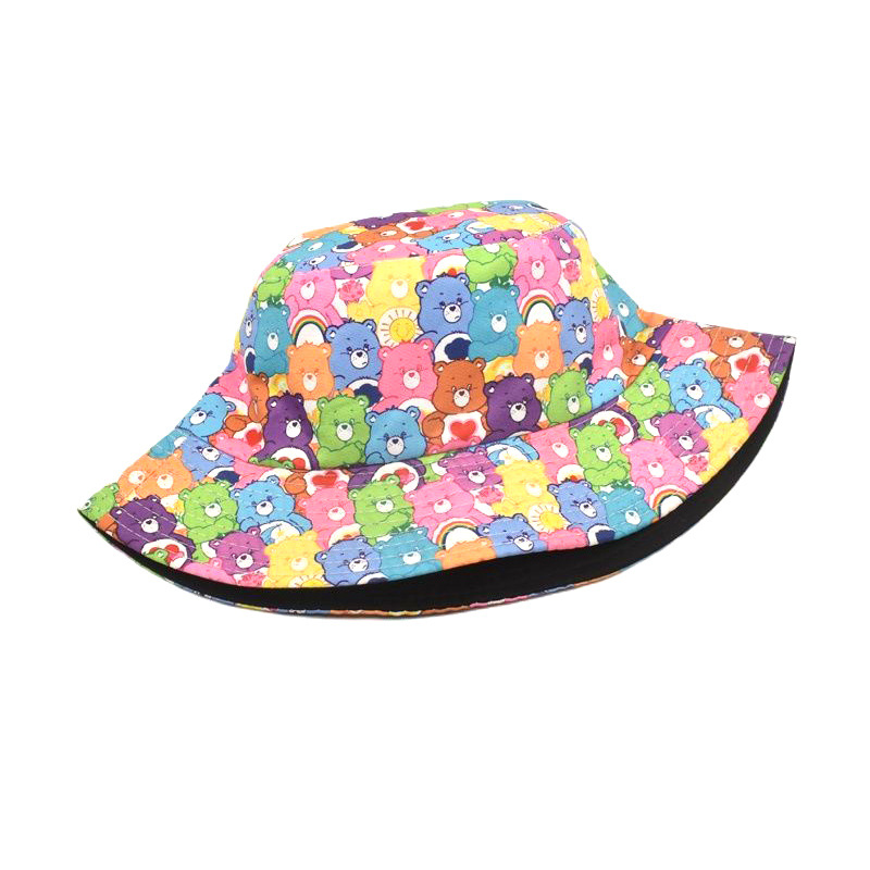 새로운 귀여운 만화 캐릭터 케어베어 낚시꾼 모자 양면  - Travel Accessories Cute 리뷰 및 가격