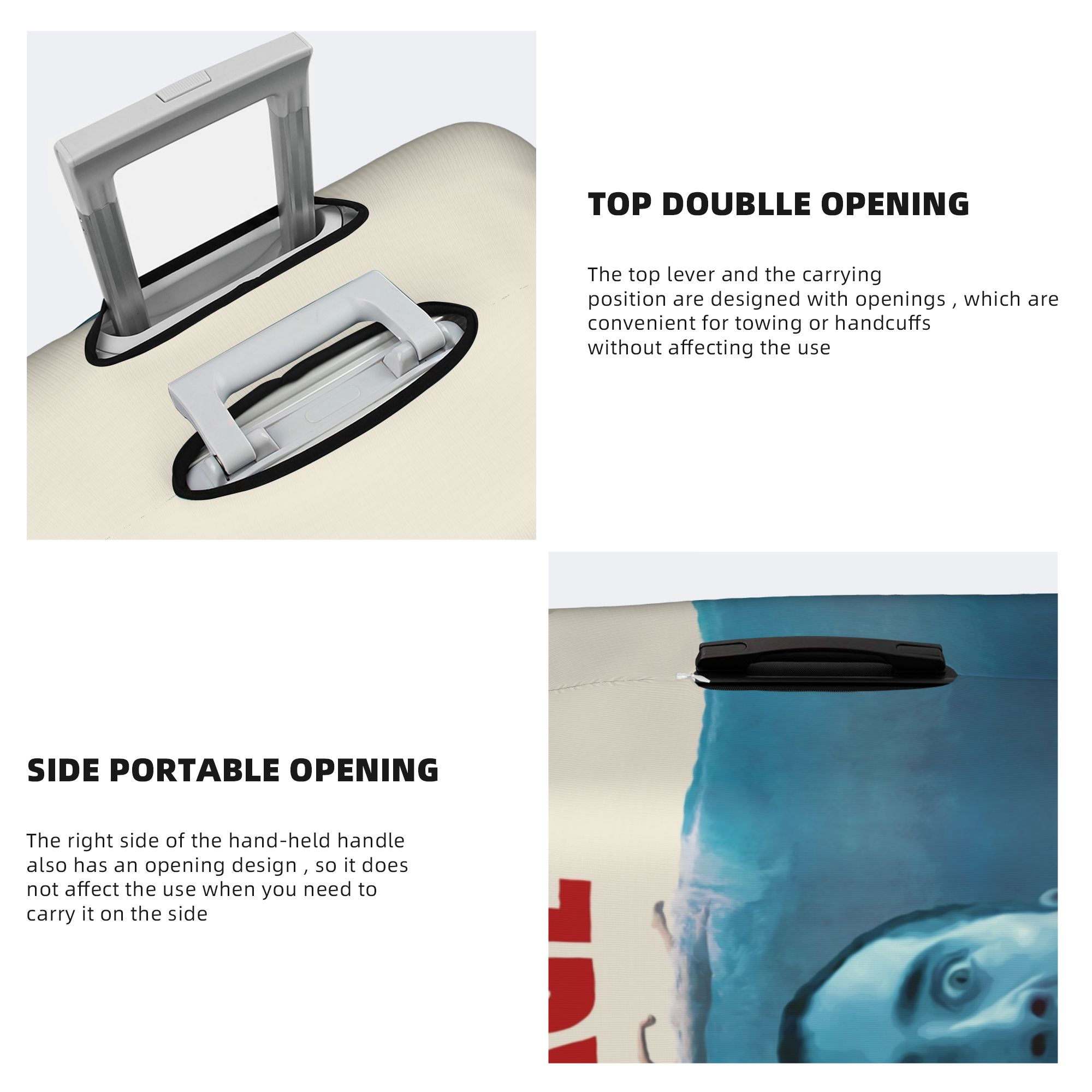 재미있는 N-Nicolas C-Cage 수하물 커버 탄 - Travel Accessories Inc 리뷰 및 가격