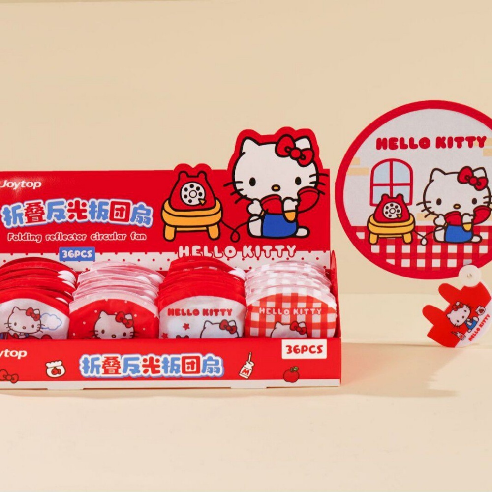 1Pcs 정품 산리오 헬로 키티 접이식 반사 핸드 팬  - Travel Accessories In Japan 리뷰 및 가격